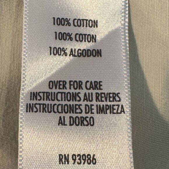 Casual Corner Annex Women's Size 6 Cotton Button Down Sleeveless Khaki Dress - Picture 6 of 7